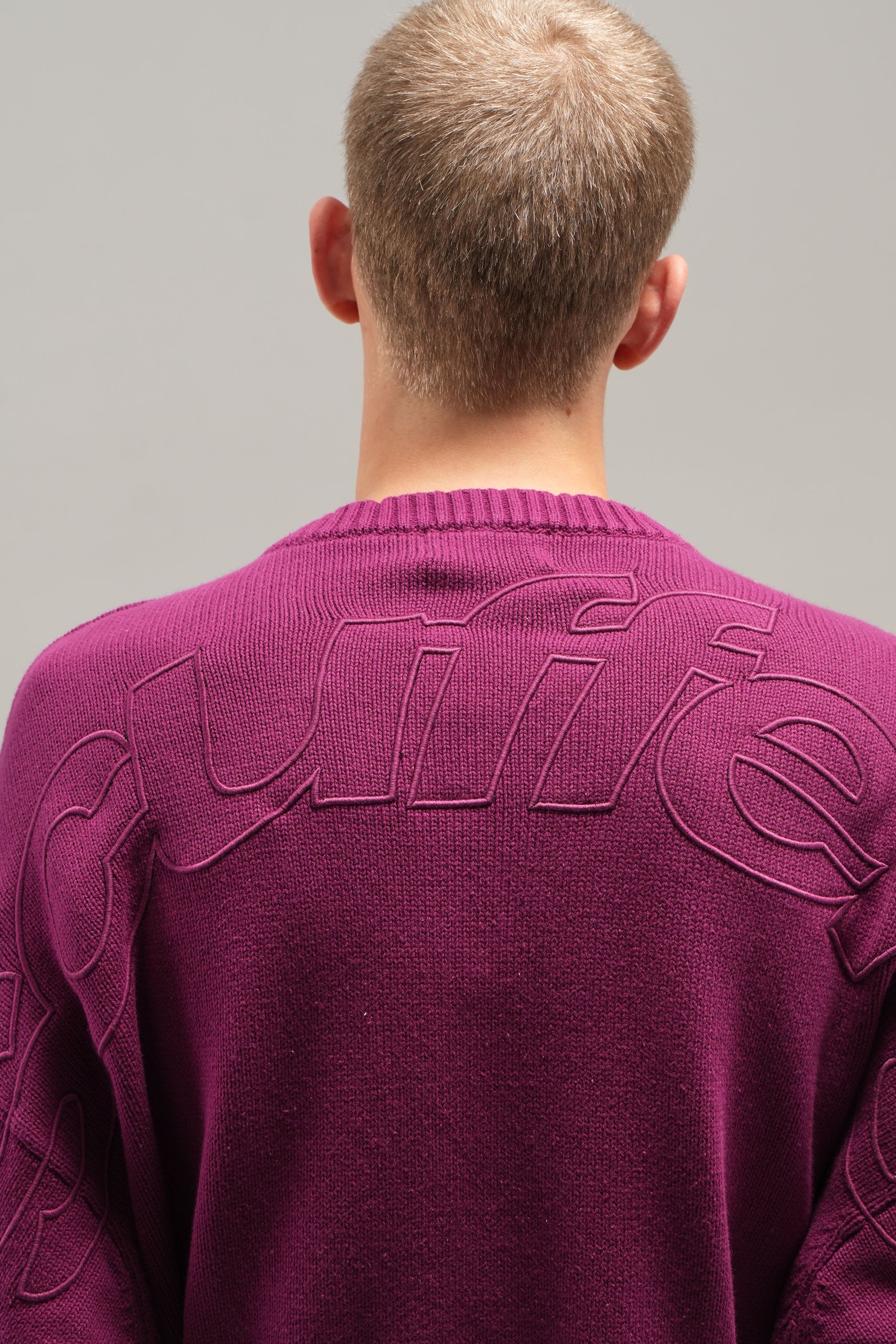 Double Burgundy Knit