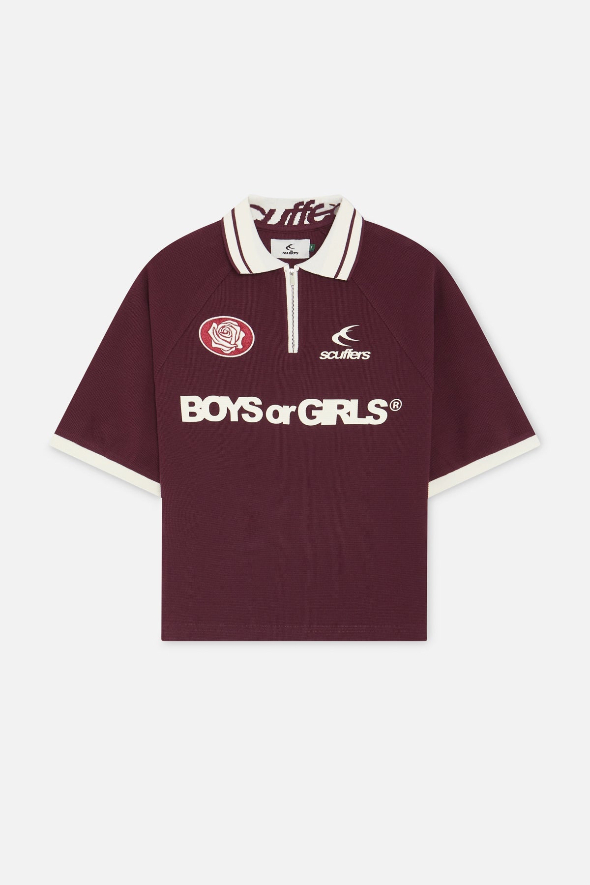 Boys or Girls Burgundy Polo